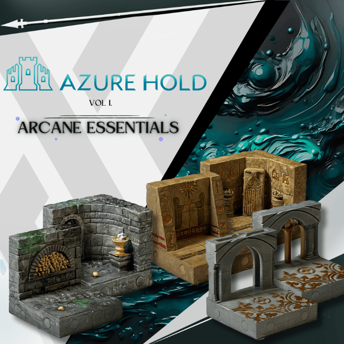 AzureHold - Magnetic Hand-painted Modular Tabletop Terrain
