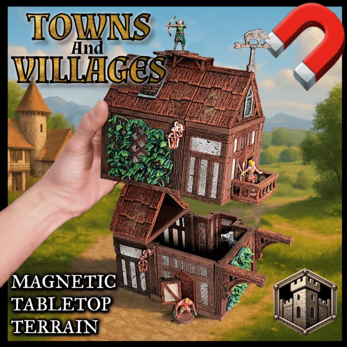 Castle System III: Towns & Villages - Magnetic Terrain for Fantasy RPGs