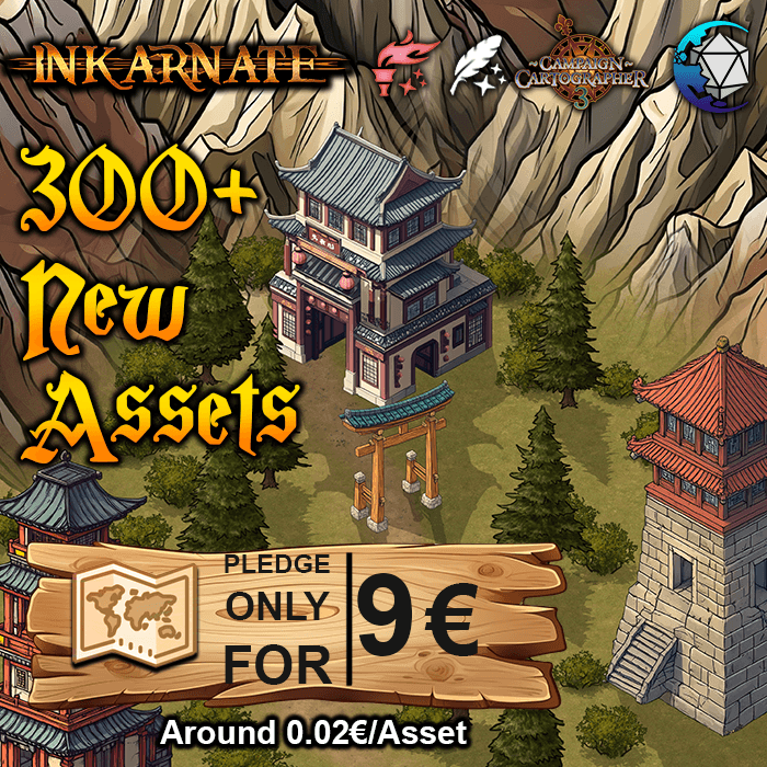 RPG Map Making Assets - Traditional Japanese Structures